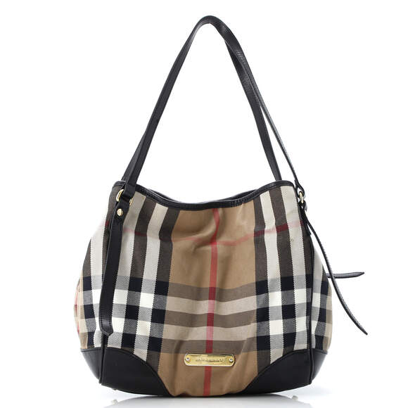 Burberry Canterbury Tote House Check #178094B77B - Picture 1 of 9